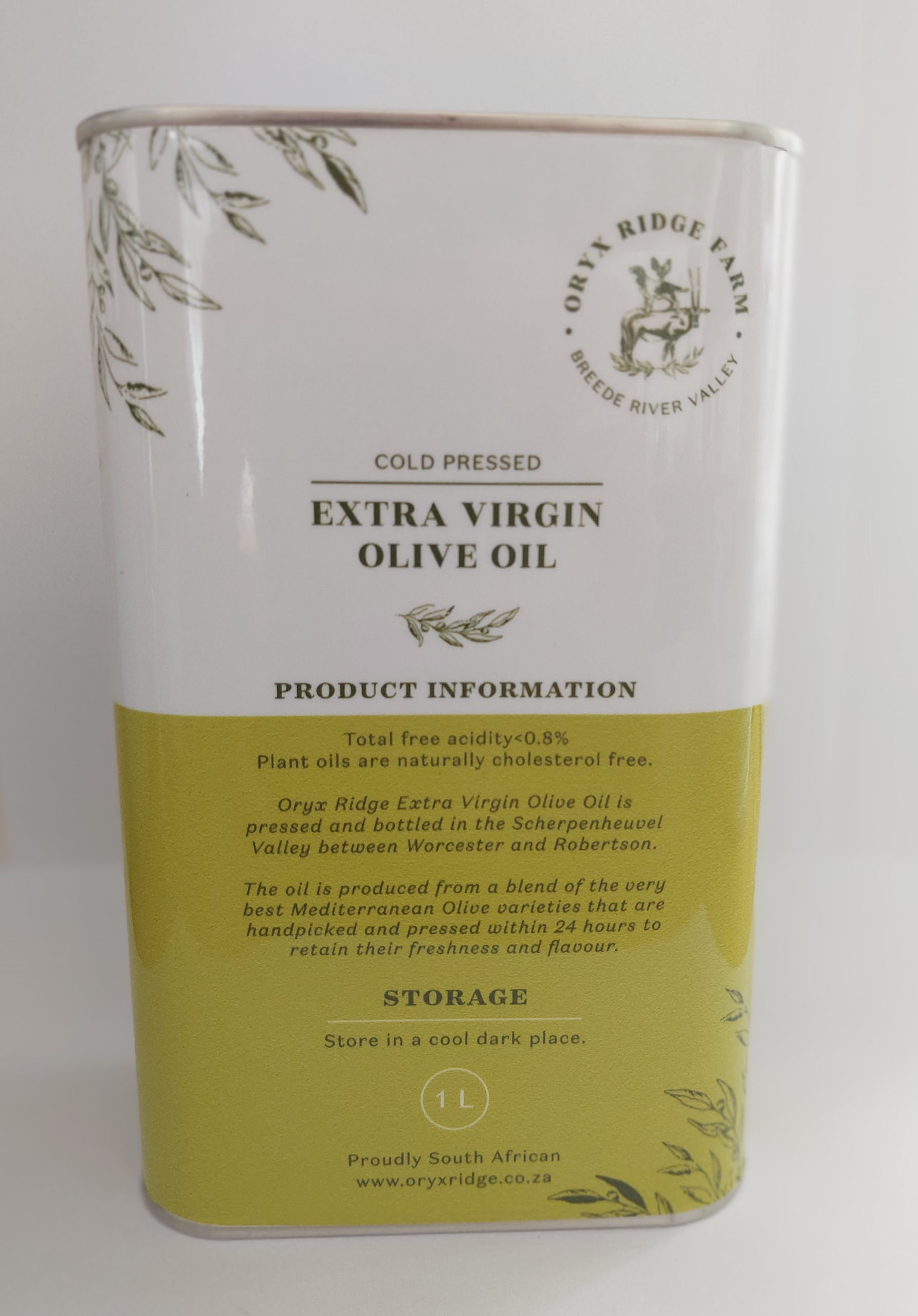 1lt Oryx Ridge Extra Virgin Olive Oil - Image 2